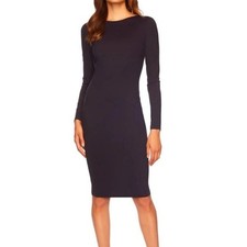 Vestido Susana Monaco comprimento médio costas abertas tamanho pequeno novo elástico festa azul escuro comprar usado  Enviando para Brazil
