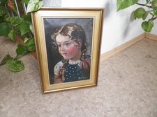 Mädchen portrait ölgemälde gebraucht kaufen  Riedstadt