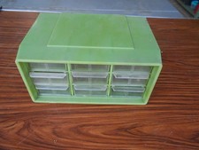 ORGANIZADOR DE PARAFUSOS E PORCAS PEÇAS PEQUENAS FERRAGENS GAVETA DE PLÁSTICO NOVE (9) comprar usado  Enviando para Brazil