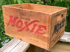 Vintage moxie wooden for sale  Shelburne Falls