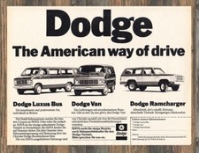 Dodge ramcharger reklame gebraucht kaufen  Hanau