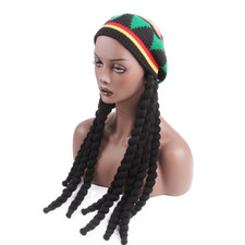 Rasta dreadlocks hat for sale  LONDON