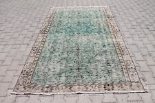 Tapete Oushak Turco Bege Verde Feito à Mão 5x8 pés - Decoração Boho Étnica Vintage comprar usado  Enviando para Brazil