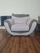 82 grey material armchair for sale 82 grey material armchair for sale MANCHESTER
