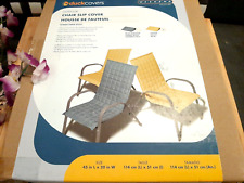 Capa para cadeira de pátio resistente à água Duck Covers Weekend 45 x 20 polegadas, palha comprar usado  Enviando para Brazil