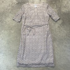 Vestido Studio One Feminino 14 Rendas Champanhe Cintura Manga Curta Forrada, usado comprar usado  Enviando para Brazil