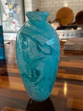 Hand blown aqua for sale  RYDE