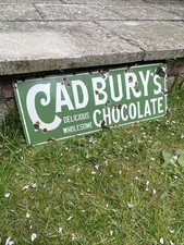 Cadburys chocolate enamel for sale  RAINHAM