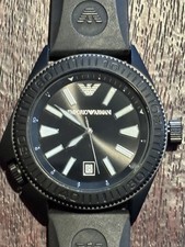 Relógio masculino Emporio Armani, pulseira de borracha, 50m, modelo AR-0549, usado comprar usado Relógio masculino Emporio Armani, pulseira de borracha, 50m, modelo AR-0549, usado comprar usado  Enviando para Brazil