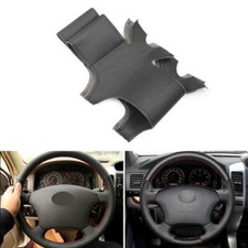 Guarnição de capa de volante de couro perfurado para Toyota Land Cruiser Prado Hilux, usado comprar usado  Enviando para Brazil