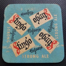 Higsons beer mat for sale  BRIDLINGTON