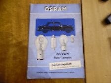 Catalogue lampes osram d'occasion  Avesnes-le-Comte