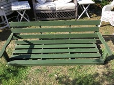 Green wooden slatted for sale  LITTLEHAMPTON