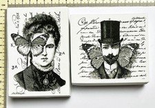 Stempel schmetterling frau gebraucht kaufen  Reinbek