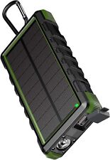 EasyAcc 24000mAh Solar Powerbank Wodoodporna ładowarka solarna Zewnętrzny akumulator DE, używany na sprzedaż  Wysyłka do Poland