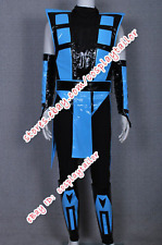 Usado, Conjunto completo de roupa Mortal Kombat cosplay ninja sub zero uniforme azul preto comprar usado  Enviando para Brazil