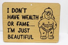 Retro humor wooden for sale  Lynchburg