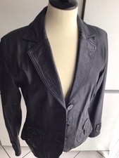 Lederjacke damen schwarz gebraucht kaufen  Worms