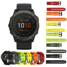 Pulseira de relógio de silicone ajuste rápido para Garmin Fenix 6X/6 Pro 3Hr/5/5X 26Mm 22Mm, usado comprar usado  Enviando para Brazil