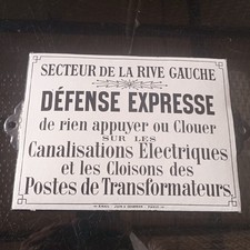 Antique enamel plaque d'occasion  Expédié en Belgium