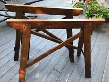 Vintage hardwood sawhorses for sale  Spencerport