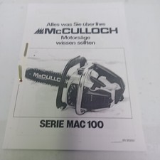 Culloch motorsäge handbuch gebraucht kaufen  Teterow