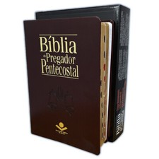 Bíblia do Pregador Pentecostal Almeida Revista e Corrigida, vinho com índice, usado comprar usado  Enviando para Brazil