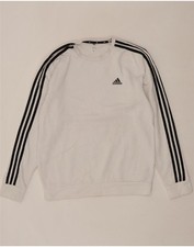Moletom Adidas masculino médio branco poliéster DI33 comprar usado  Enviando para Brazil