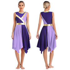 Vestido de dança feminino metálico color block litúrgico assimétrico bainha louvor comprar usado  Enviando para Brazil