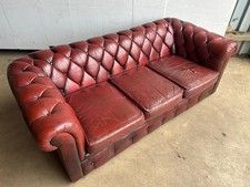 Leather chesterfield sofa for sale  DALKEITH