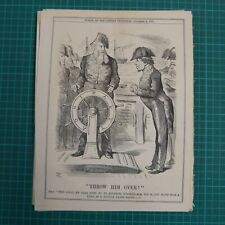 7x10" desenho animado perfurado 1875 JOGUE-O SOBRE disraeli / caça / almirantado comprar usado  Enviando para Brazil