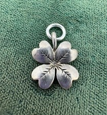 Berloque vintage de prata esterlina Lucky trevo de 4 folhas comprar usado  Enviando para Brazil