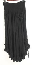 CALÇA GAÚCHA SERENDIPITY MAUI PRETA COM BABADOS TAMANHO XXL EUC SF62 comprar usado  Enviando para Brazil