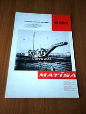 1970 MATISA SGUARNITRICE VAGLIATRICE 12 CB 8  FERROVIARIA VINTAGE AD PUB comprar usado  Enviando para Brazil