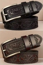 Mens belt embossed for sale  Los Angeles