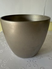 Donica duża ceramiczna – srebrna, lakierowana Ceramiczna, używany na sprzedaż  PL