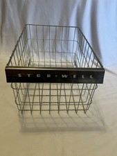 Cesta de arame de metal vintage para geladeira STOR-WELL ótima para exibição em loja comprar usado  Enviando para Brazil