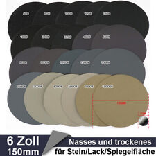 150mm Schleifscheiben Nass und trocken Klett Schleifpapier Körnung P60 - 10000 comprar usado  Enviando para Brazil