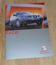 Folheto Seat Ibiza 2002 - Sport SE S 1.2 1.4 1.9 TDI comprar usado  Enviando para Brazil