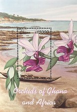 Ghana 2001 orchidées d'occasion  Reims