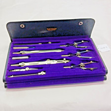 Ferramentas de desenho, vintage bom DIETZGEN nº Kit completo de desenho de controle remoto 1066, Alemanha comprar usado  Enviando para Brazil