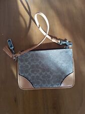 gold wristlet coach brown for sale  Canonsburg