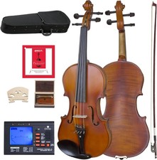 Viola Cecilio CVA-500 madeira maciça ébano ajustada com cordas D'Addario Prelude - 16 comprar usado  Enviando para Brazil
