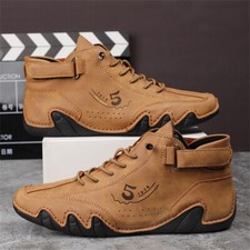 Usado, Herren Chukka Stiefel Slip on Walking Stiefel Mid Top Fahrschuhe für Männer comprar usado  Enviando para Brazil