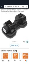 Adjustable dumbbell for sale  STOCKPORT