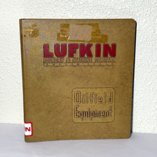 Vintage Lufkin Máquina de Fundição Empresa Fichário Equipamento de Campo Petrolífero Caderno Marrom, usado comprar usado  Enviando para Brazil