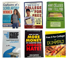 6 College Scholarship Book Lot THE INSIDERS GUIDE TO A FREE RIDE and 5 Others comprar usado  Enviando para Brazil