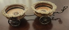 Vagão de servir condimento vintage detalhe de videira metal garrafa dupla carrinho, usado comprar usado  Enviando para Brazil