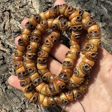 Usado, Colar 70cm 108 contas budismo iaque tibetano osso crânio meditação oração mala comprar usado  Enviando para Brazil