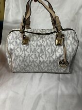 Bolso de Mano Michael Kors Grayson Grande Vainilla #35F6GGYS3B MK Blanco Crema  segunda mano  Embacar hacia Argentina